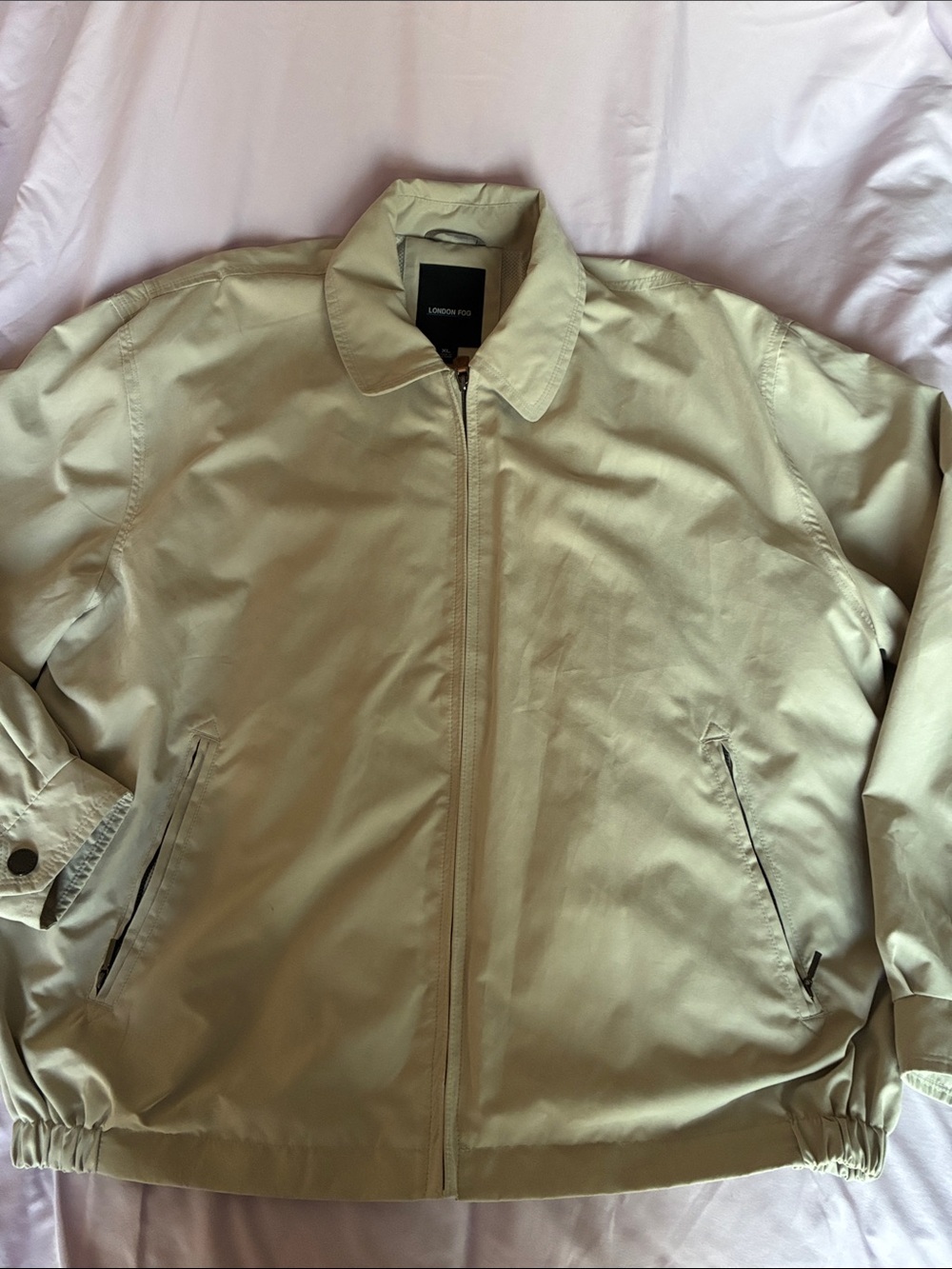 London Fog Light Beige Men's Golf Jacket size xl